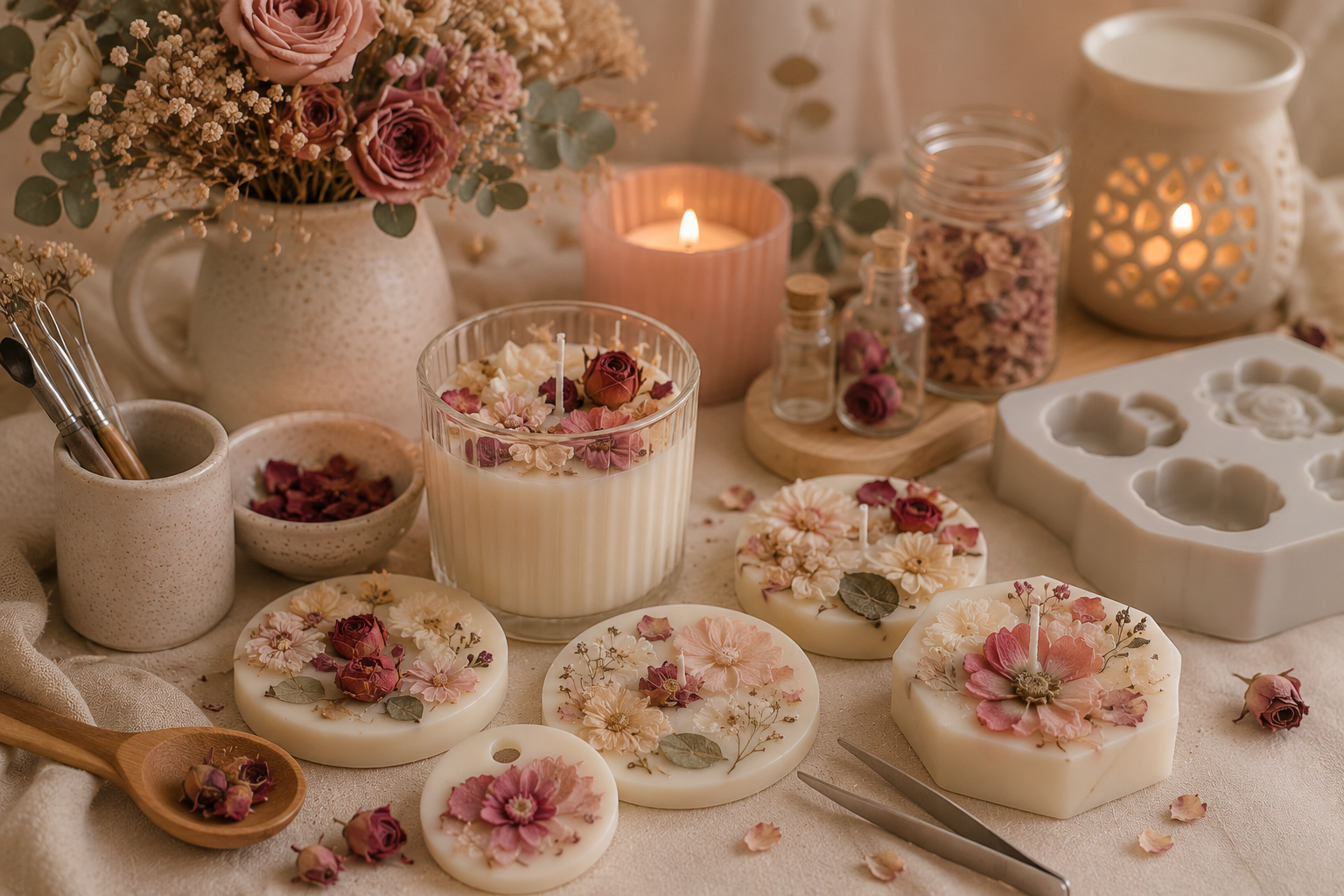 🌹 Floral Wax Workshop